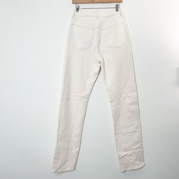 Madewell Cream Straight Leg Jeans, 29T - Picture 4 of 10